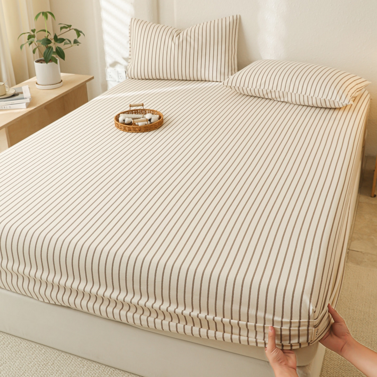 91家纺网 家纺一手货源 找家纺 （总）简宜家居（朝初家纺） 2025新款纯棉全棉磨毛单床笠系列