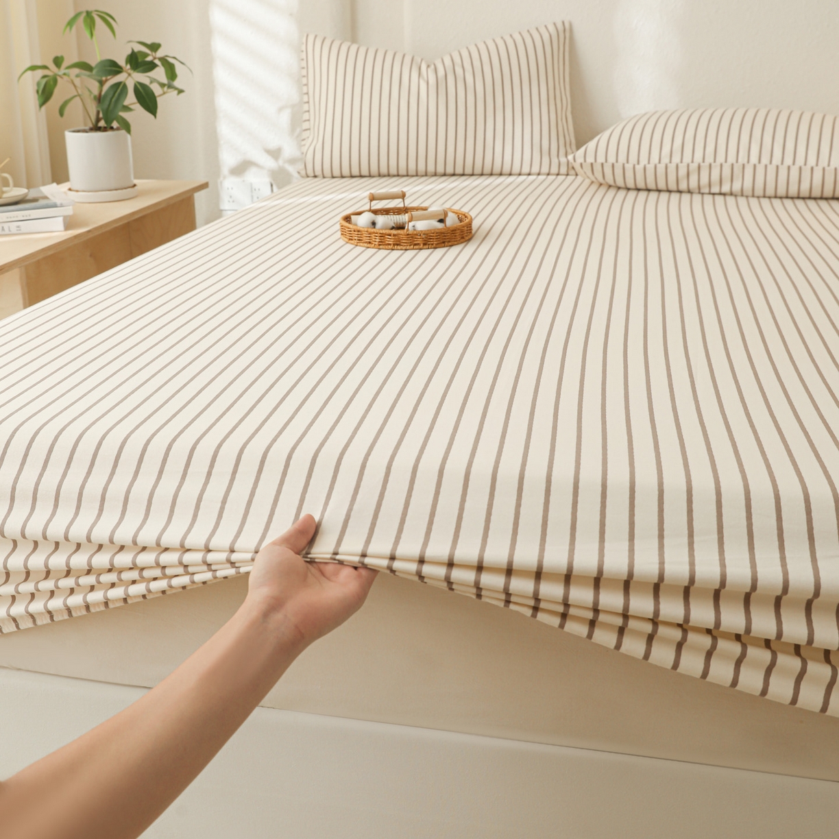 91家纺网 家纺一手货源 找家纺 （总）简宜家居（朝初家纺） 2025新款纯棉全棉磨毛单床笠系列