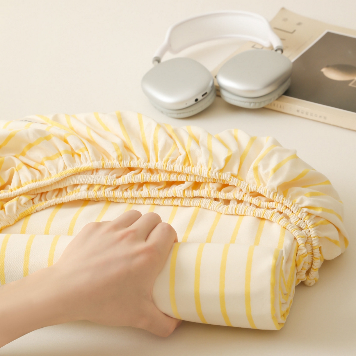 91家纺网 家纺一手货源 找家纺 （总）简宜家居（朝初家纺） 2025新款纯棉全棉磨毛单床笠系列