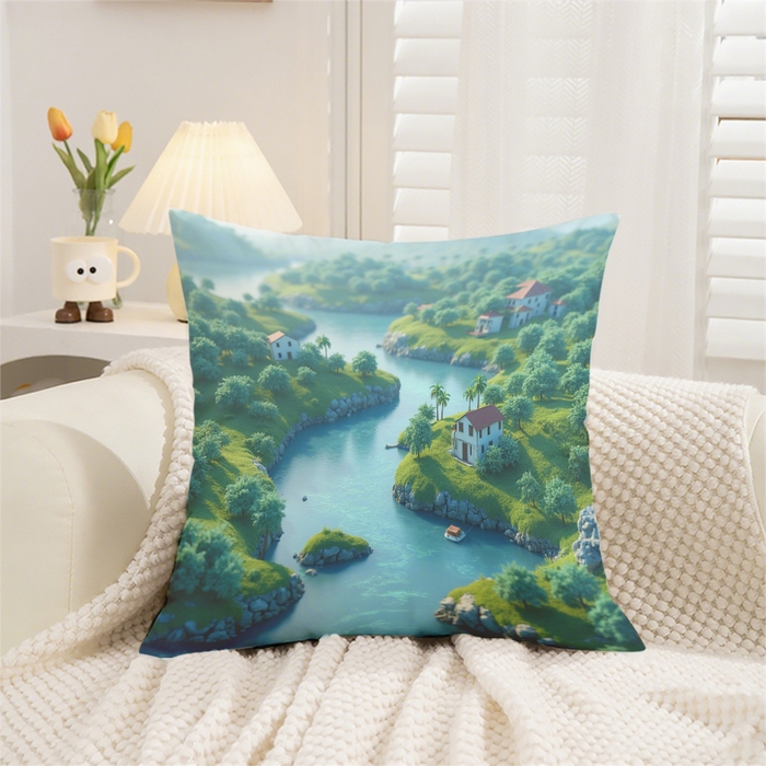 91家纺网 家纺一手货源 找家纺 （总）合纵跨境工厂 2025新款一件定制跨境抱枕套希音集采亚马逊速卖通24小时内发货磨毛水晶绒材质-现代简约风抱枕两件套