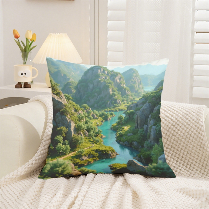 91家纺网 家纺一手货源 找家纺 （总）合纵跨境工厂 2025新款一件定制跨境抱枕套希音集采亚马逊速卖通24小时内发货磨毛水晶绒材质-现代简约风抱枕两件套