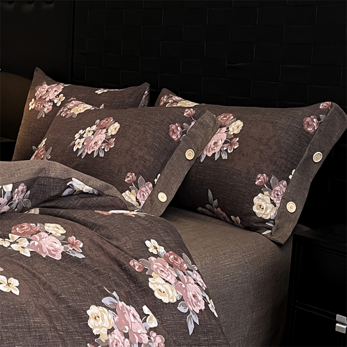 91家纺网 家纺一手货源 找家纺 梦舒羽 2025新款原麻纽扣枕套宿舍单只枕芯套枕头套一对装枕芯内胆套 繁花