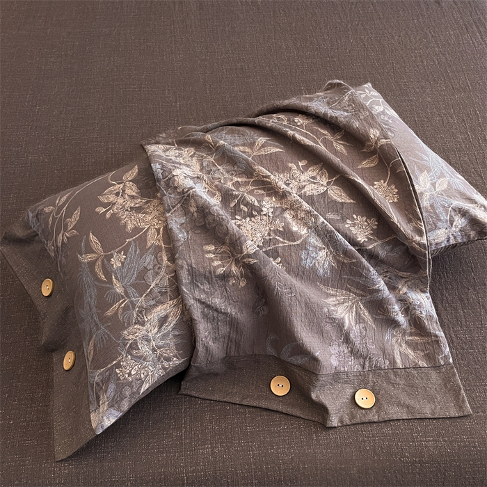 91家纺网 家纺一手货源 找家纺 （总）梦舒羽 2025新款原麻纽扣枕套宿舍单只枕芯套枕头套一对装枕芯内胆套