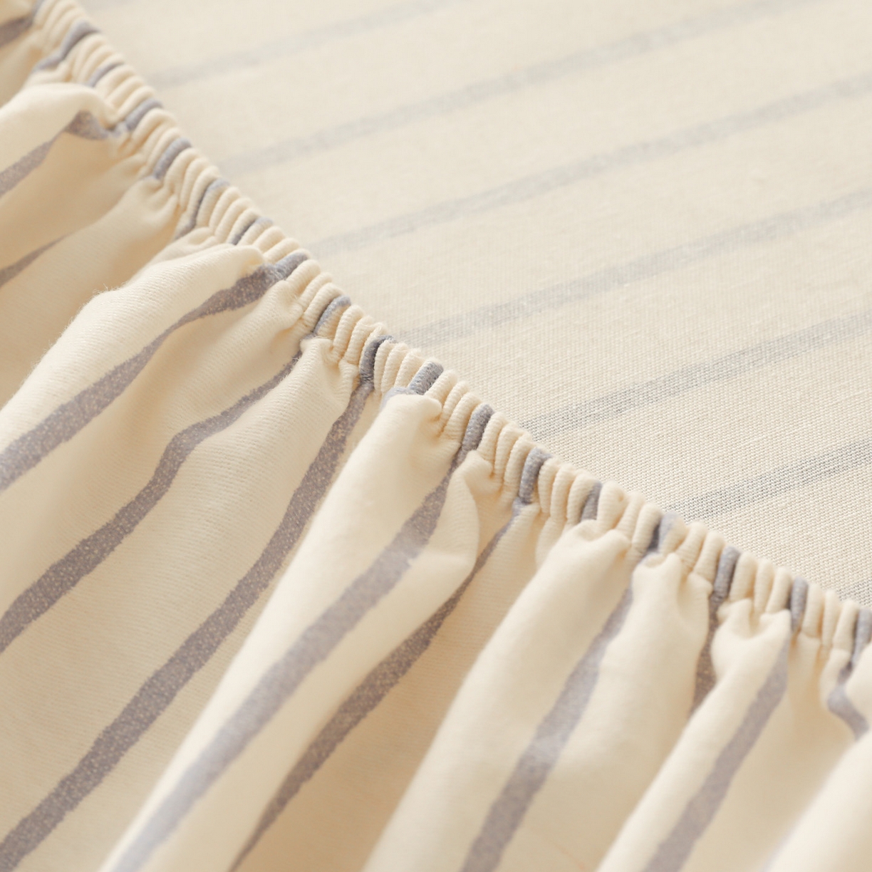 91家纺网 家纺一手货源 找家纺 简宜家居（朝初家纺） 2025新款纯棉全棉磨毛单床笠系列 线素-蓝