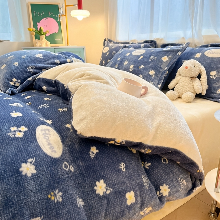 91家纺网 家纺一手货源 找家纺 （总）川悦生活 2025新款高克重牛奶绒四件套-系列二