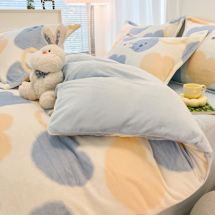 91家纺网 家纺一手货源 找家纺 （总）川悦生活 2025新款高克重牛奶绒四件套-系列二