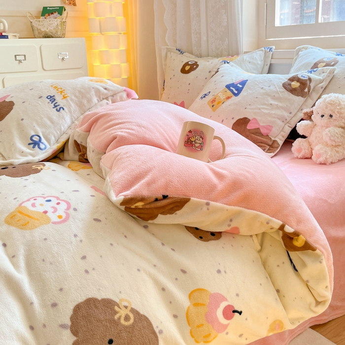 91家纺网 家纺一手货源 找家纺 （总）川悦生活 2025新款高克重牛奶绒四件套-系列二