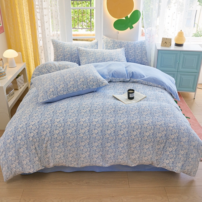 91家纺网 家纺一手货源 找家纺 （总）菡宝 【第一批】2025雕花绒牛奶绒四件套-邦尼兔-支持定做定制尺寸