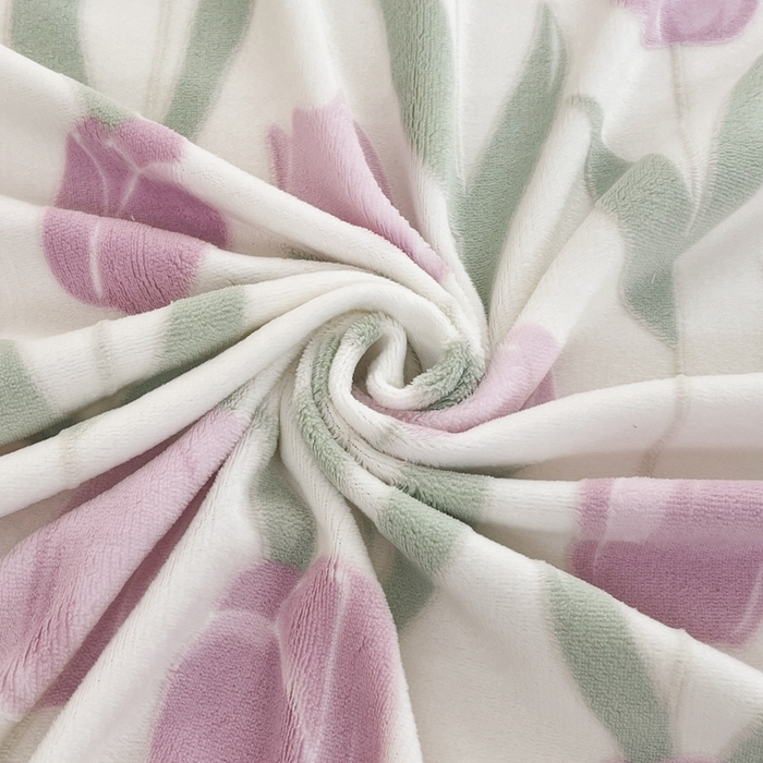 91家纺网 家纺一手货源 找家纺 菡宝 【第一批】2025雕花绒牛奶绒四件套-邦尼兔-支持定做定制尺寸 郁金花香紫