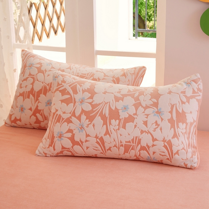 91家纺网 家纺一手货源 找家纺 菡宝 【第一批】2025雕花绒牛奶绒四件套-邦尼兔-支持定做定制尺寸 笙如夏花粉