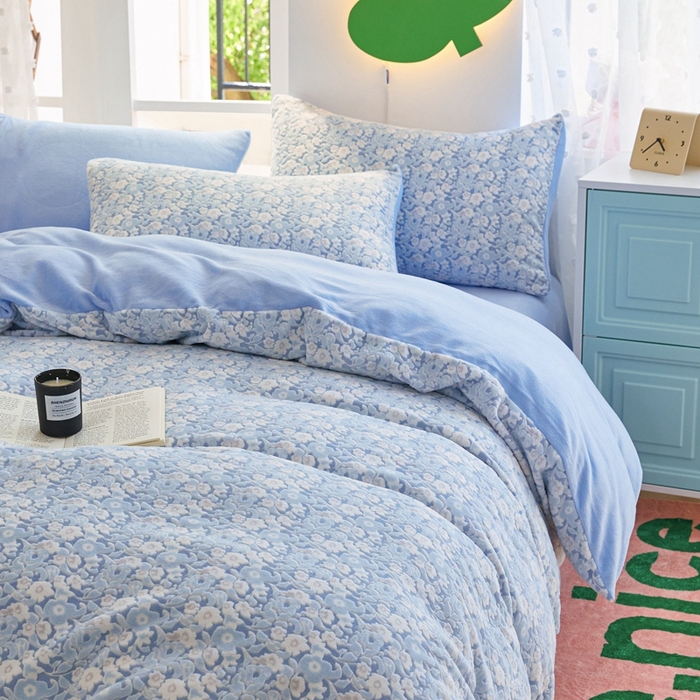 91家纺网 家纺一手货源 找家纺 （总）菡宝 【第一批】2025雕花绒牛奶绒四件套-邦尼兔-支持定做定制尺寸