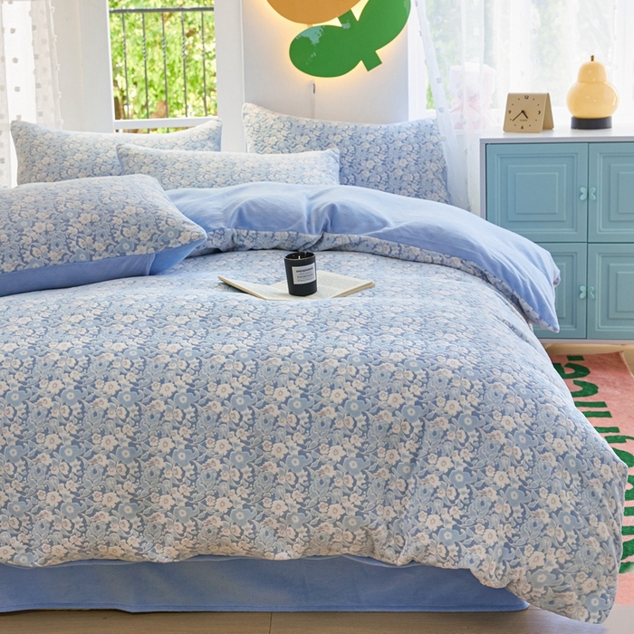 91家纺网 家纺一手货源 找家纺 （总）菡宝 【第一批】2025雕花绒牛奶绒四件套-邦尼兔-支持定做定制尺寸