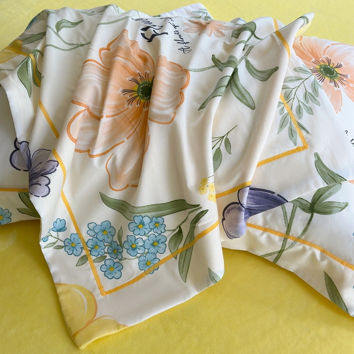 91家纺网 家纺一手货源 找家纺 （总）2025新款A纯棉B牛奶绒四件套13376全棉加绒一字绣宽边轻奢套件-夹棉款