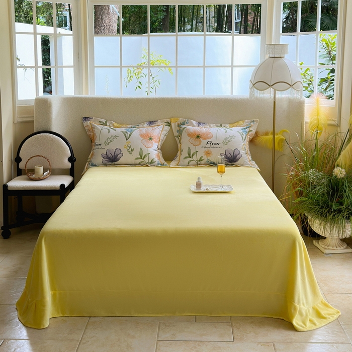 91家纺网 家纺一手货源 找家纺 （总）2025新款A纯棉B牛奶绒四件套13376全棉加绒一字绣宽边轻奢套件-夹棉款