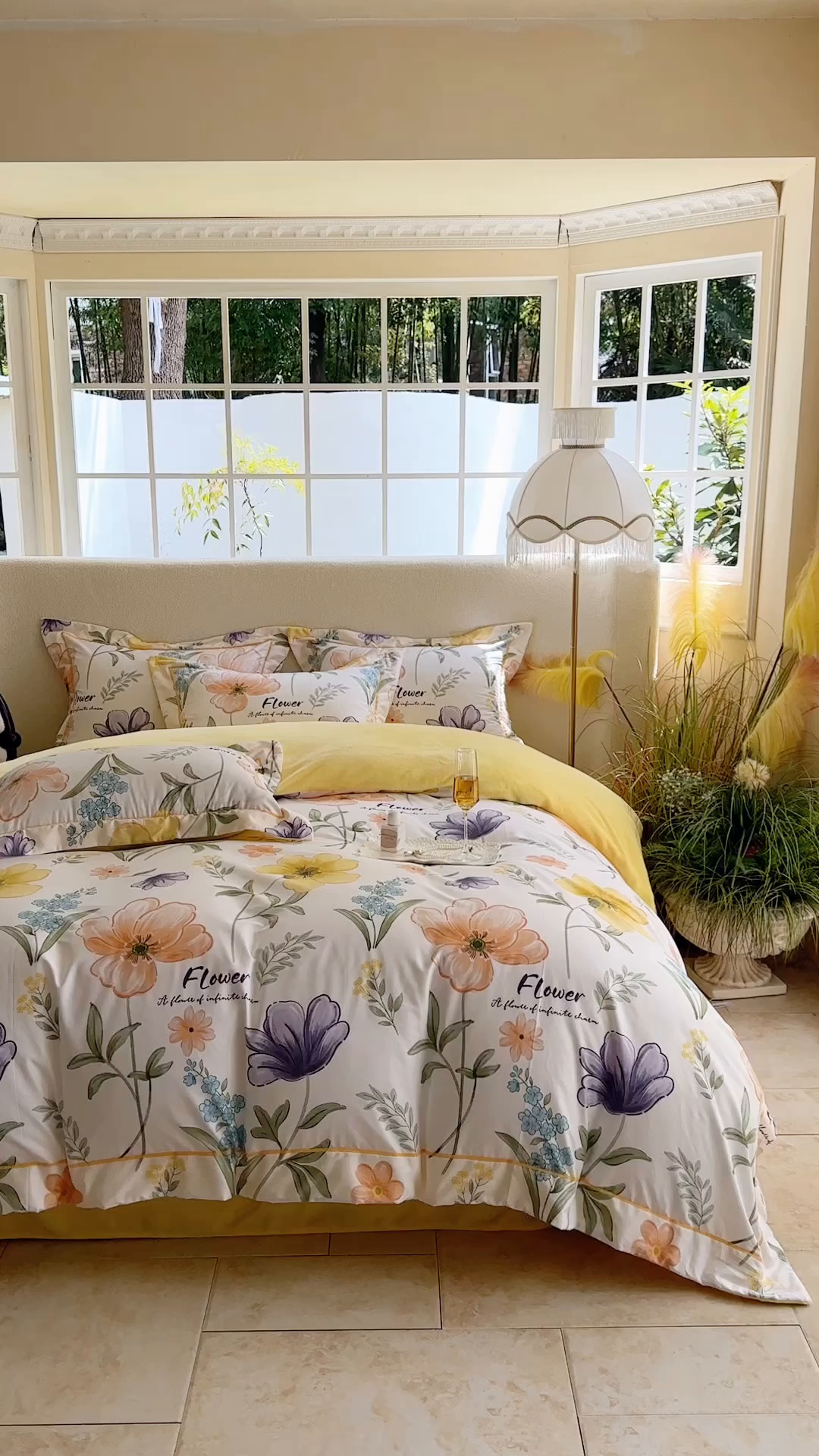 91家纺网 家纺一手货源 找家纺 （总）2025新款A纯棉B牛奶绒四件套13376全棉加绒一字绣宽边轻奢套件-夹棉款