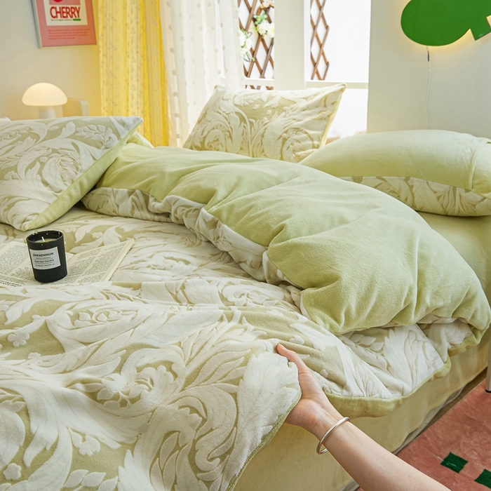 91家纺网 家纺一手货源 找家纺 菡宝 【第一批】2025雕花绒牛奶绒四件套-邦尼兔-支持定做定制尺寸 图澜朵