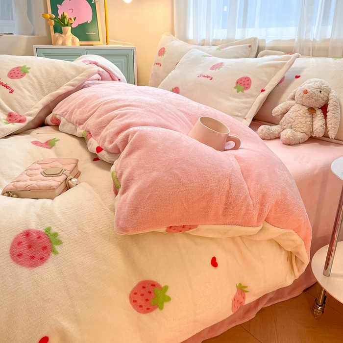 91家纺网 家纺一手货源 找家纺 （总）川悦生活 2025新款高克重牛奶绒四件套-系列二