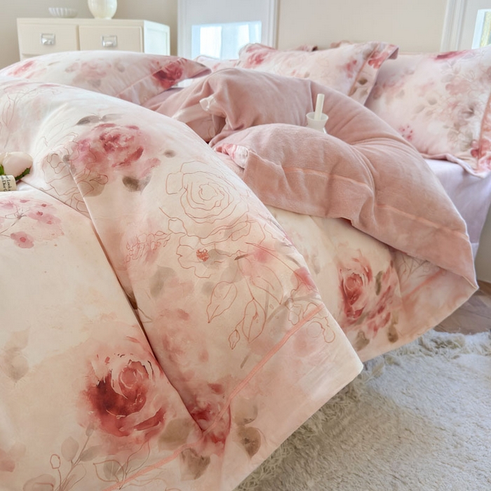 91家纺网 家纺一手货源 找家纺 （总）7V 2025新款纯棉加绒四件套