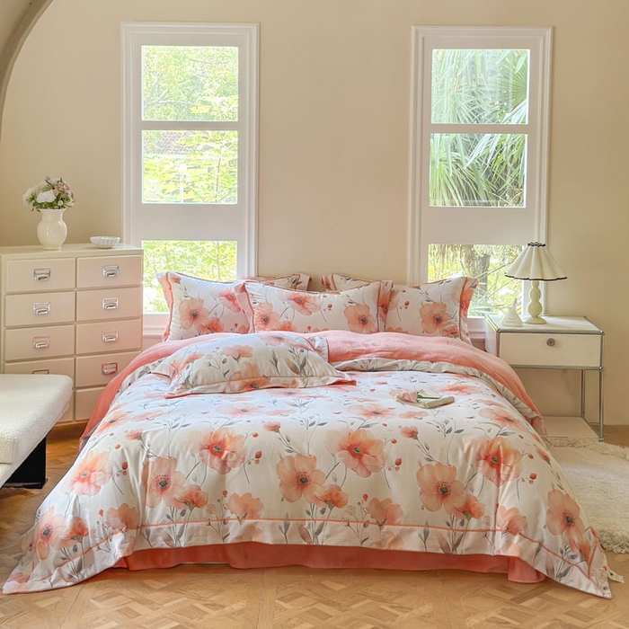 7V 2025新款纯棉加绒四件套 华丽绽放