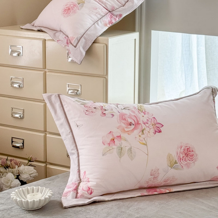 91家纺网 家纺一手货源 找家纺 7V 2025新款纯棉加绒四件套 兰馨