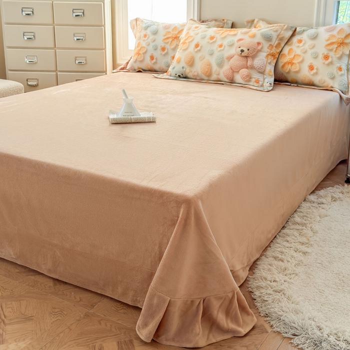 91家纺网 家纺一手货源 找家纺 7V 2025新款纯棉加绒四件套 眠眠笔记