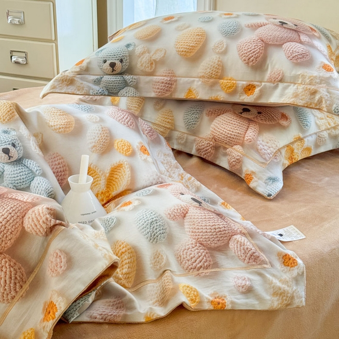 91家纺网 家纺一手货源 找家纺 7V 2025新款纯棉加绒四件套 眠眠笔记