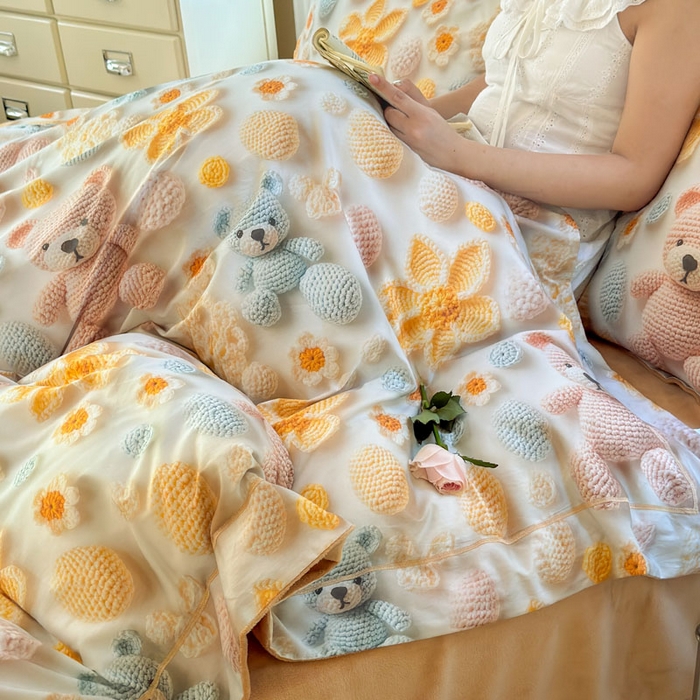 91家纺网 家纺一手货源 找家纺 7V 2025新款纯棉加绒四件套 眠眠笔记