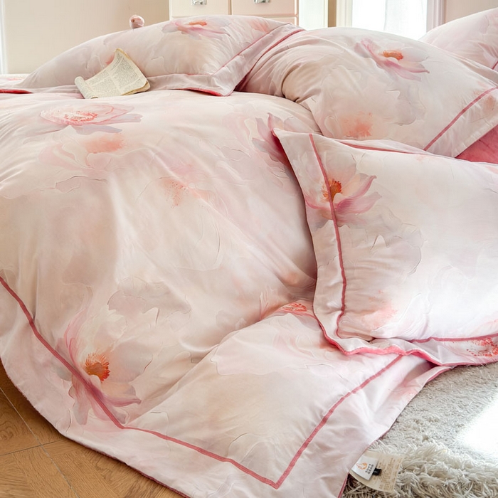 91家纺网 家纺一手货源 找家纺 7V 2025新款纯棉加绒四件套 水宫仙子