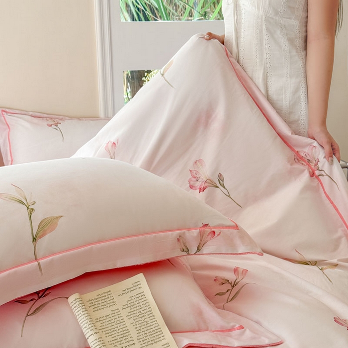 91家纺网 家纺一手货源 找家纺 7V 2025新款纯棉加绒四件套 一见倾心