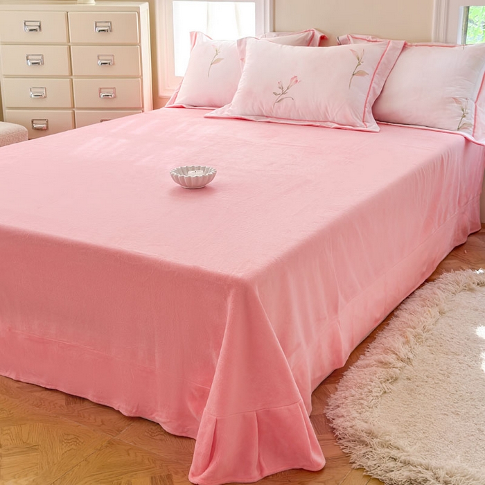 91家纺网 家纺一手货源 找家纺 7V 2025新款纯棉加绒四件套 一见倾心