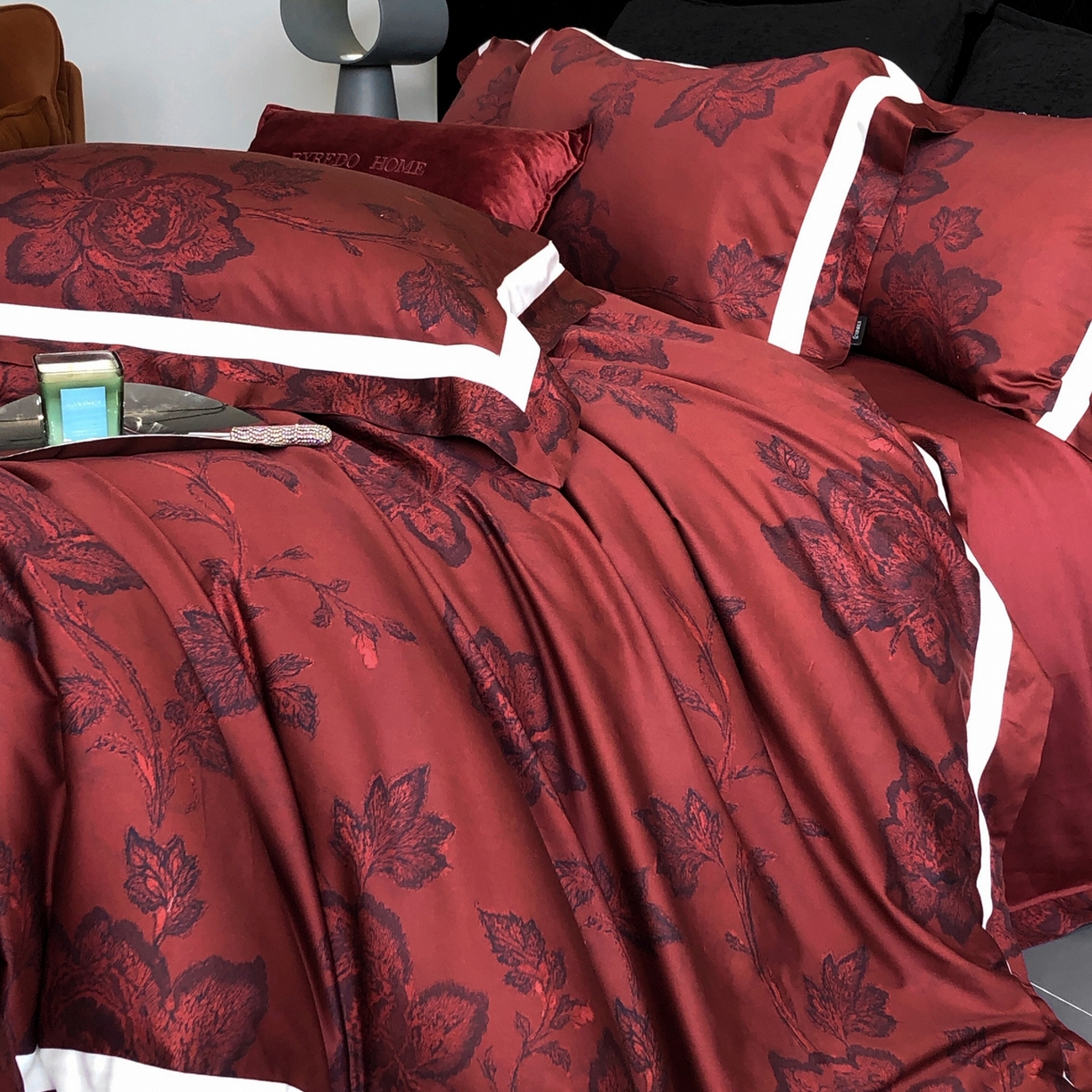 （总）馨蕊家居 2025新款秋冬新品高奢简约活性数码印花四件套-柏林