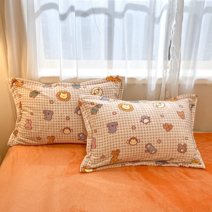 91家纺网 家纺一手货源 找家纺 川悦生活 2025新款高克重牛奶绒四件套-系列二 趣味小屋