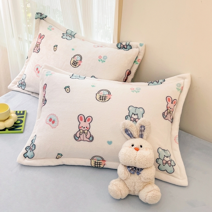 91家纺网 家纺一手货源 找家纺 川悦生活 2025新款高克重牛奶绒四件套-系列二 少女日志-蓝