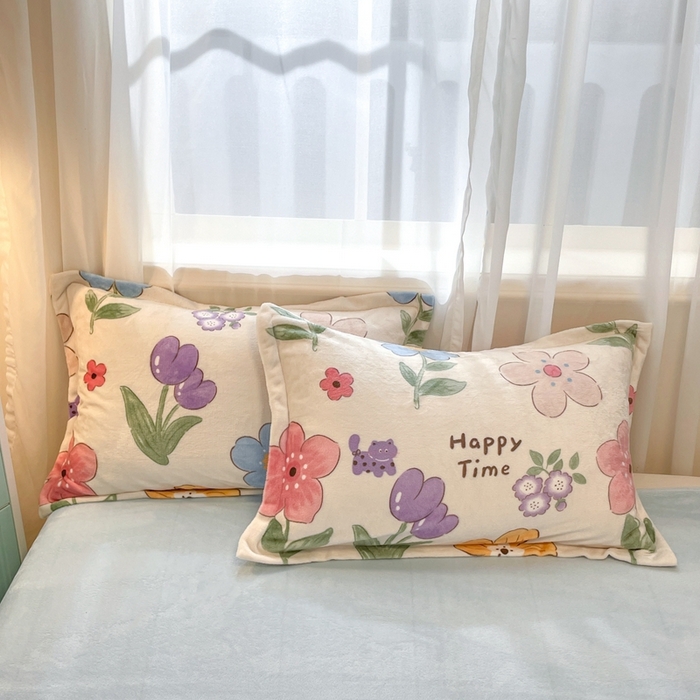 91家纺网 家纺一手货源 找家纺 川悦生活 2025新款高克重牛奶绒四件套-系列二 香暮-蓝