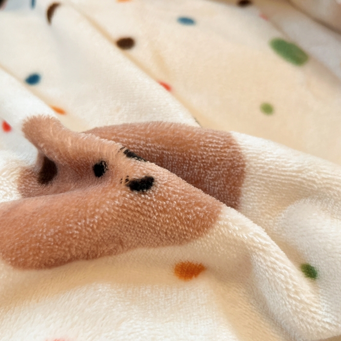 91家纺网 家纺一手货源 找家纺 川悦生活 2025新款高克重牛奶绒四件套-系列二 小熊仔仔