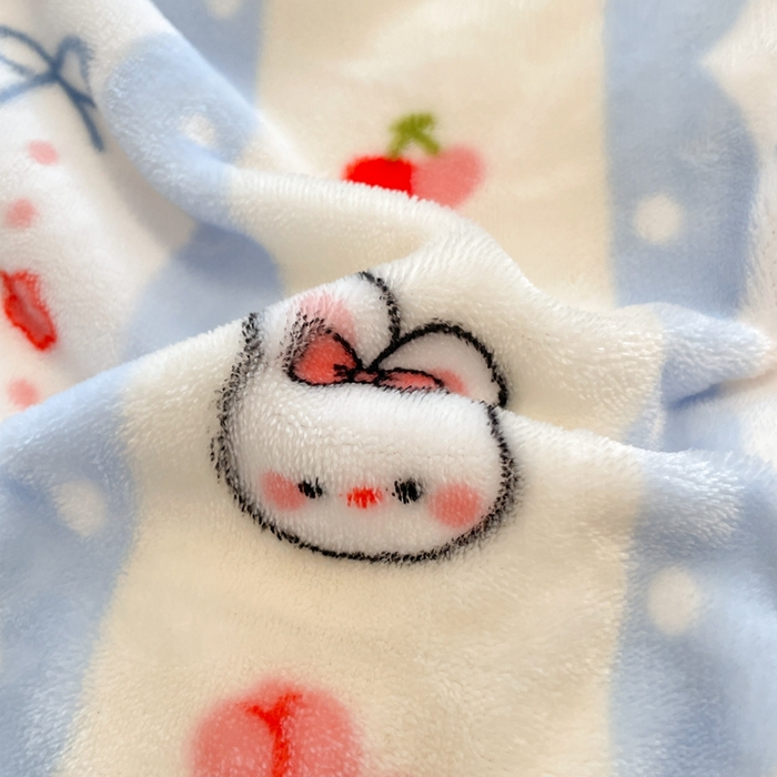 91家纺网 家纺一手货源 找家纺 川悦生活 2025新款高克重牛奶绒四件套-系列二 心心蜜兔