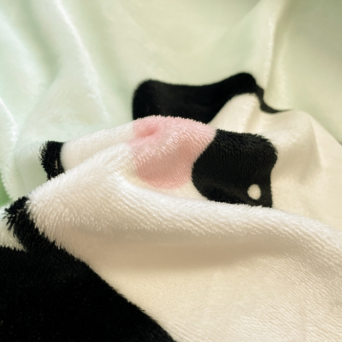 91家纺网 家纺一手货源 找家纺 川悦生活 2025新款高克重牛奶绒四件套-系列二 熊猫乐园