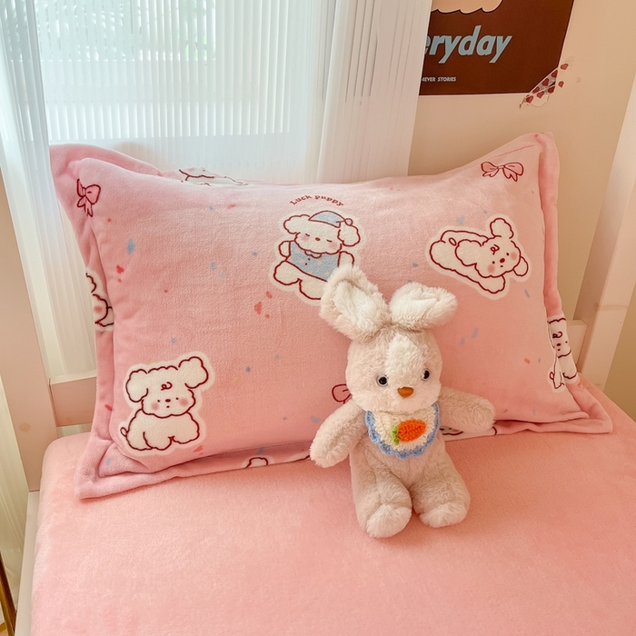 91家纺网 家纺一手货源 找家纺 （总）川悦生活 2025新款加厚保暖高克重牛奶绒宿舍三件套