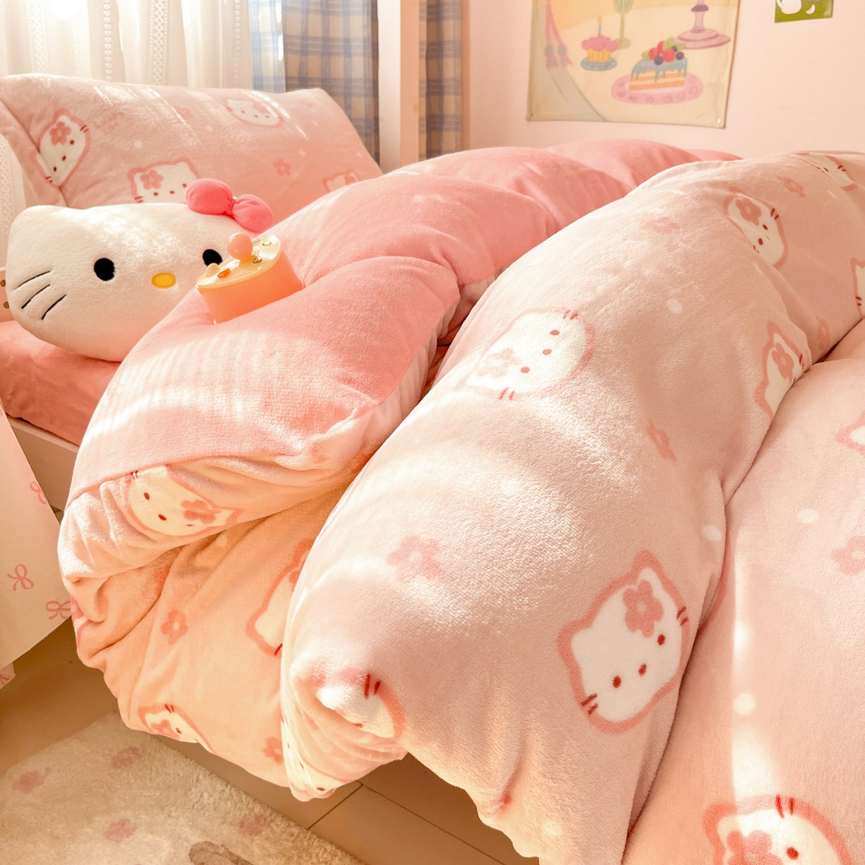 91家纺网 家纺一手货源 找家纺 （总）川悦生活 2025新款加厚保暖高克重牛奶绒宿舍三件套