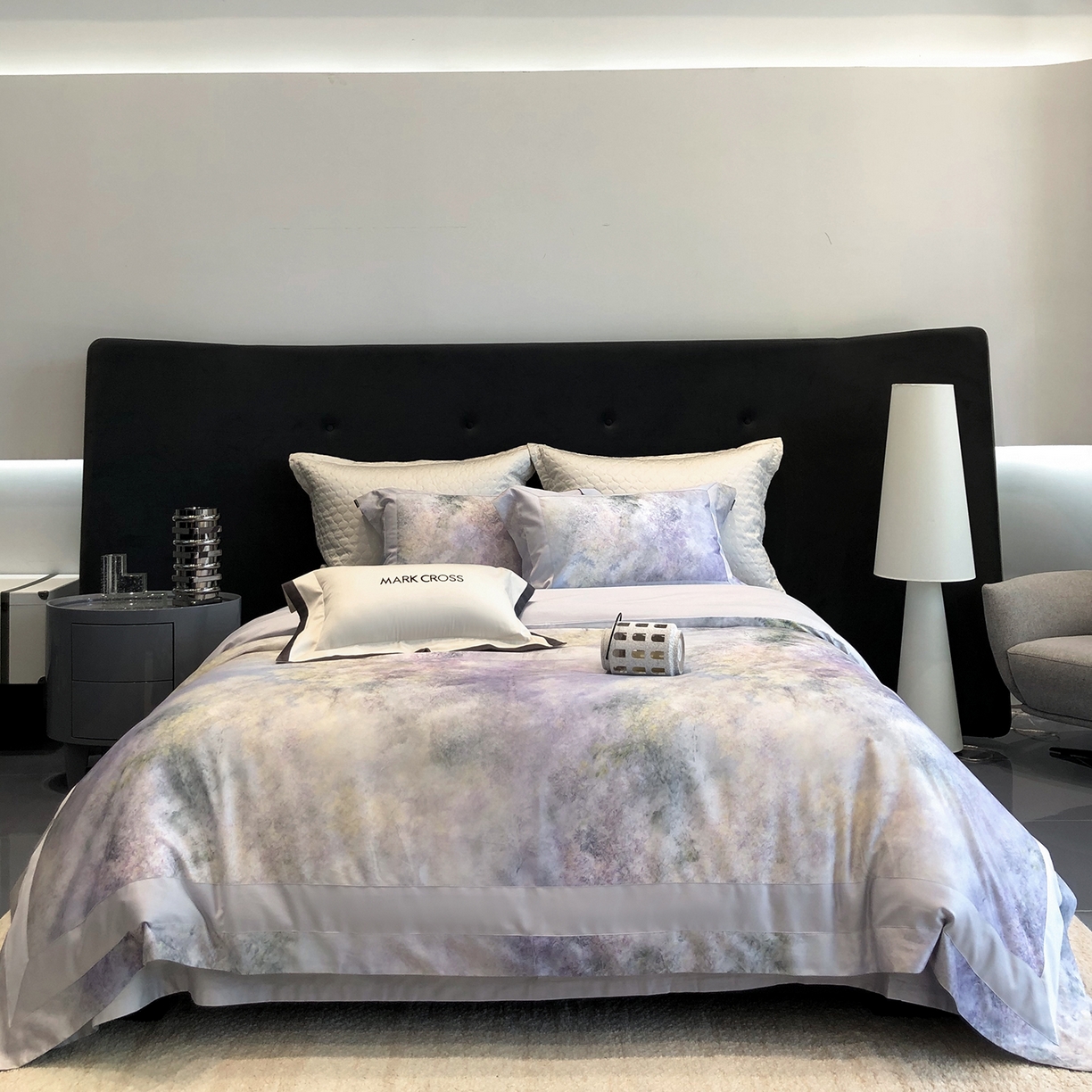 佳汐蓝家纺 2025新款法式浪漫花卉超细旦天丝棉磨毛系列四件套-热淇淋 萤火岛屿