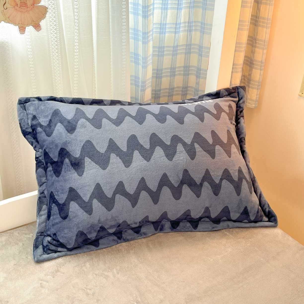 91家纺网 家纺一手货源 找家纺 川悦生活 2025新款加厚保暖高克重牛奶绒宿舍三件套 简一轻蓝