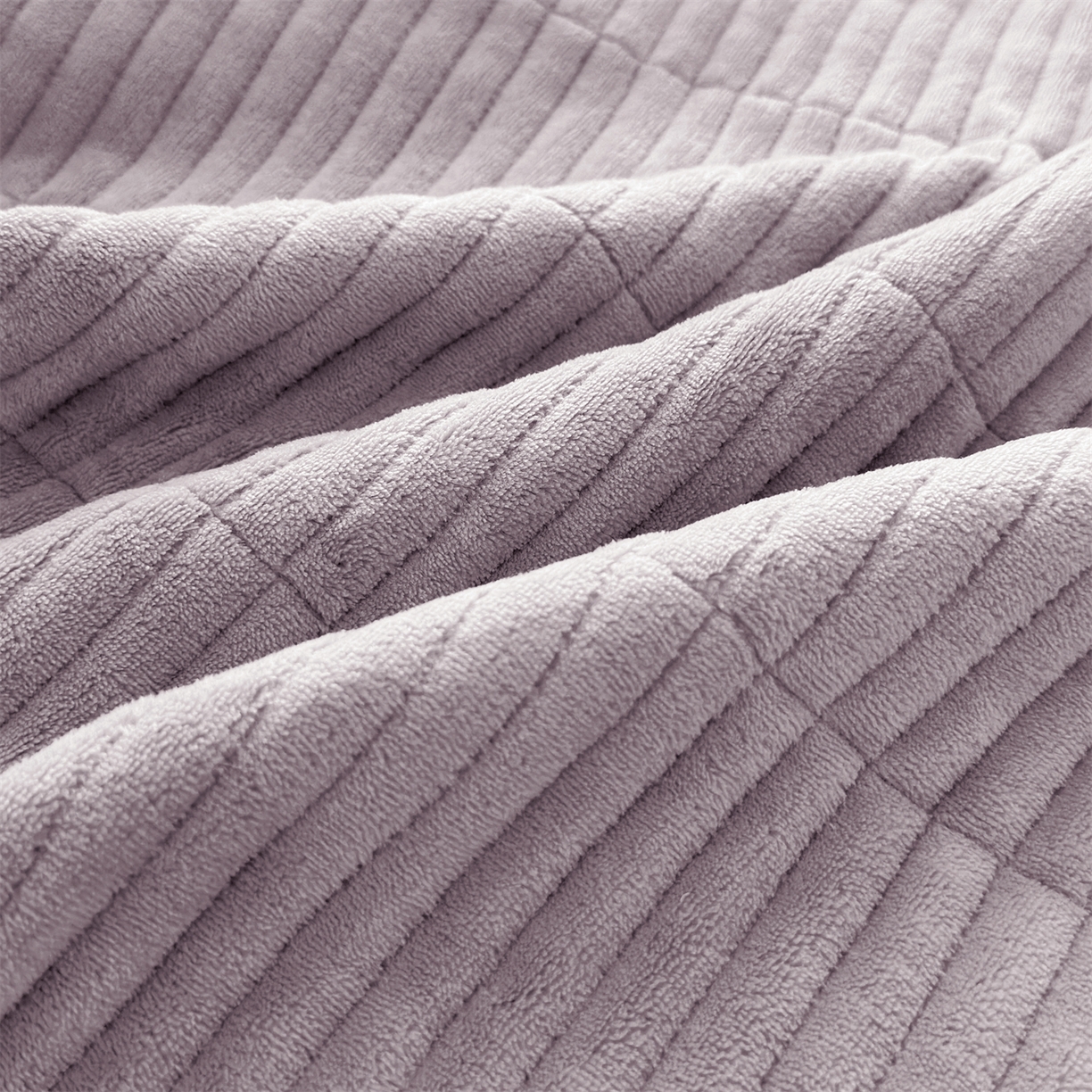 91家纺网 家纺一手货源 找家纺 乐野家居 2025年新款轻法式甜心蝴蝶结高克重提花牛奶绒床盖四件套 甜心蝴蝶结-紫