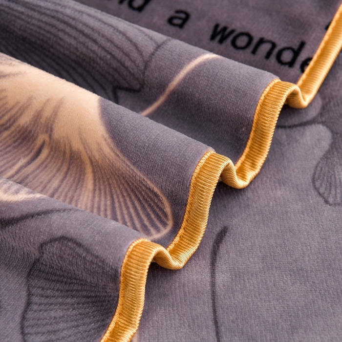 91家纺网 家纺一手货源 找家纺 芯诗曼 2025直播高克重牛奶绒四件套法莱绒金貂貂狐保暖单被套 叶语