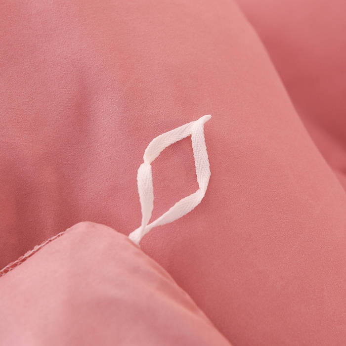 91家纺网 家纺一手货源 找家纺 后庭寝室 2025新款公主风亲肤磨毛蝴蝶结四件套-爱巢 爱巢-豆沙