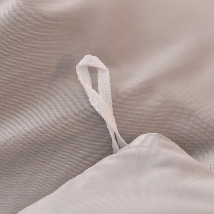 91家纺网 家纺一手货源 找家纺 后庭寝室 2025新款公主风亲肤磨毛蝴蝶结四件套-爱巢 爱巢-浅灰