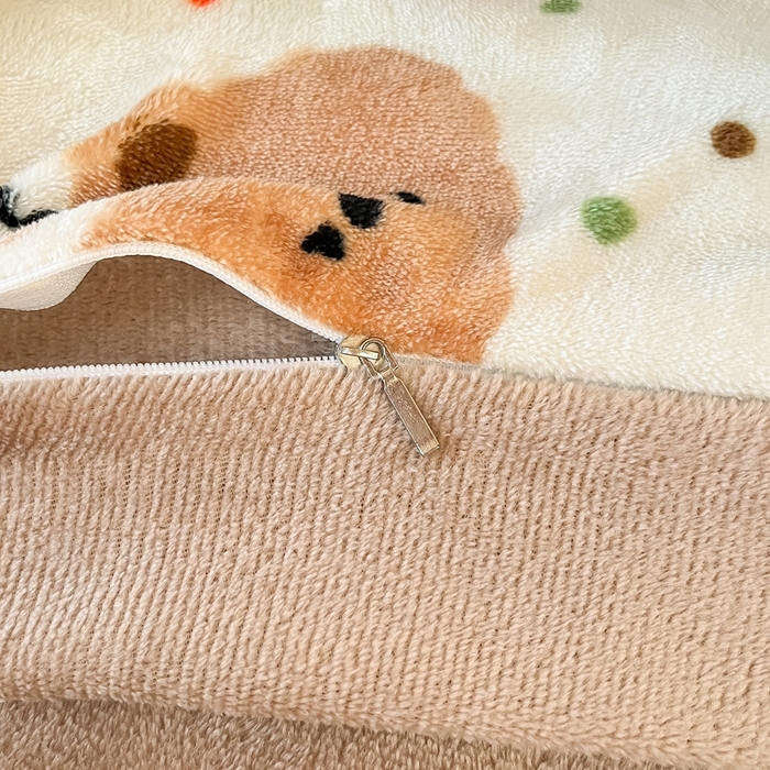 91家纺网 家纺一手货源 找家纺 川悦生活 2025新款加厚保暖高克重牛奶绒宿舍三件套 小熊仔仔