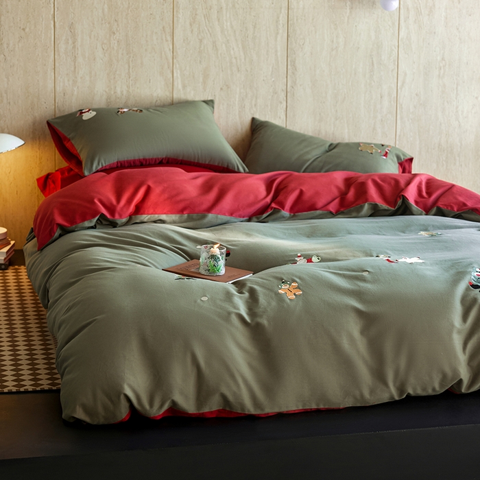 91家纺网 家纺一手货源 找家纺 （总）风向标家纺 202新款贡缎磨毛60s绣花四件套-元气系列