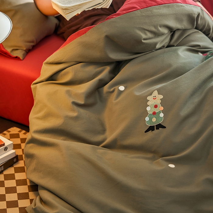 91家纺网 家纺一手货源 找家纺 （总）风向标家纺 202新款贡缎磨毛60s绣花四件套-元气系列