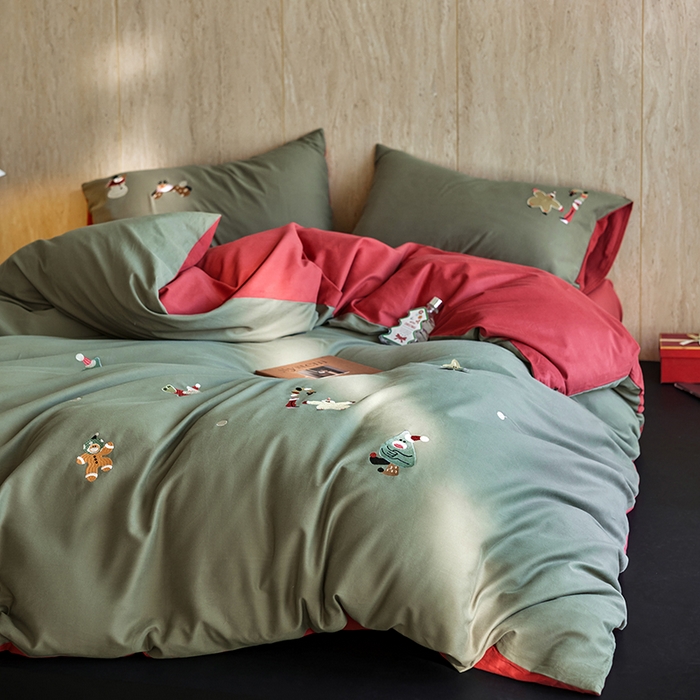 91家纺网 家纺一手货源 找家纺 （总）风向标家纺 202新款贡缎磨毛60s绣花四件套-元气系列