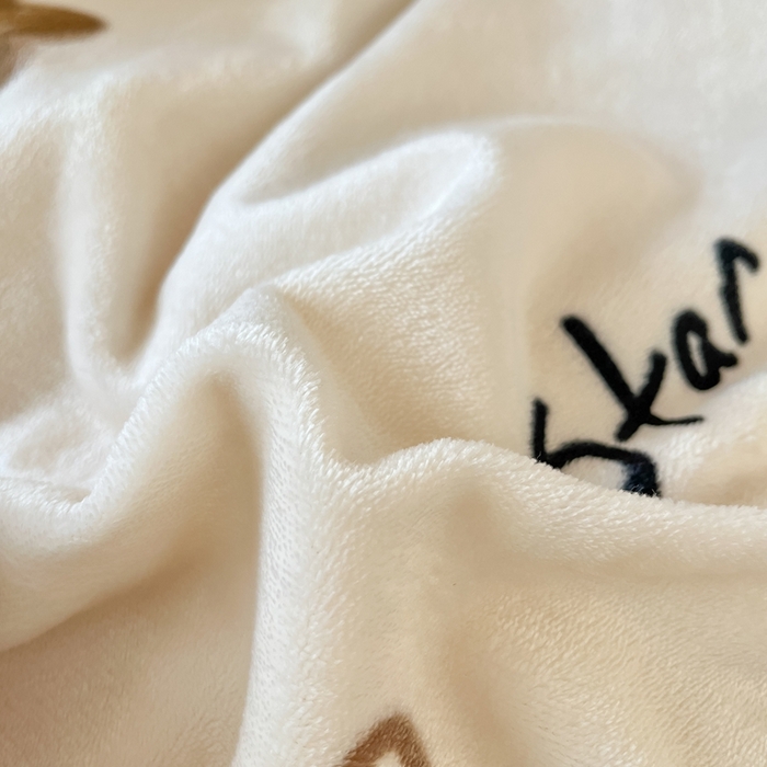 91家纺网 家纺一手货源 找家纺 川悦生活 2025新款加厚保暖高克重牛奶绒宿舍三件套 星际小熊